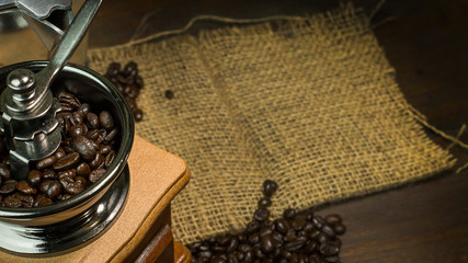 roasted coffee beans vintage mood be used as a background.