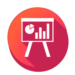 ikona z długim cieniem na tle okręgu © vempireart