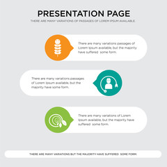 biodegradable, electrical contractor, quality of life presentation design template in orange, green, yellow colors with horizontal and rounded shapes