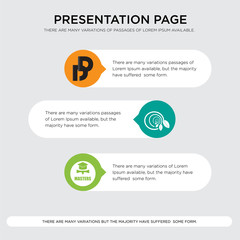 masters degree, biodegradable, double d presentation design template in orange, green, yellow colors with horizontal and rounded shapes