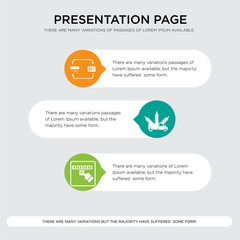 save the date, agro, air conditioner presentation design template in orange, green, yellow colors with horizontal and rounded shapes