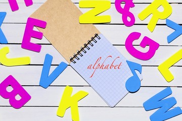 白背景風の英語