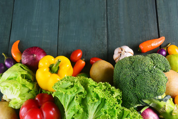Fresh organic vegetables, healthy food.