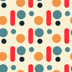 Regular circular seamless pattern. Original design for print or digital media.
