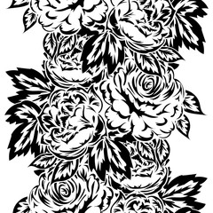 seamless monochrome pattern 