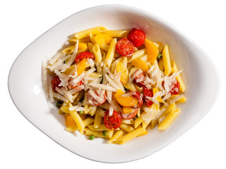 Pasta mit Chili Mandarinenöl und Parmesan