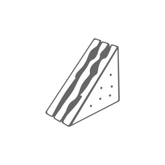 Sandwich icon logo vector