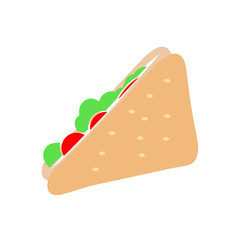 Sandwich icon logo vector