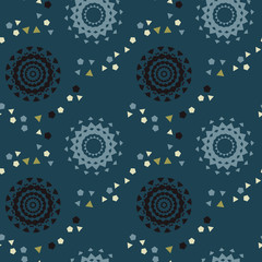 Strange space pathways seamless pattern. Suitable for screen, print and other media.