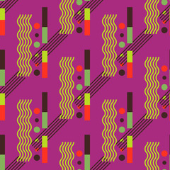 Vertical wave flow seamless pattern. Suitable for screen, print and other media.