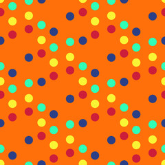 Circular symmetry colours seamless pattern. Suitable for screen, print and other media.