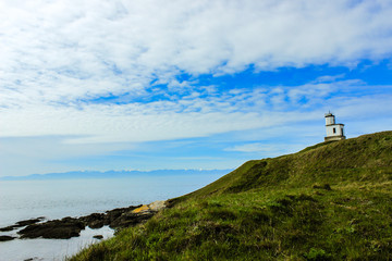 Fototapeta na wymiar lighthouse on coast