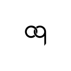 letter oq logo vector