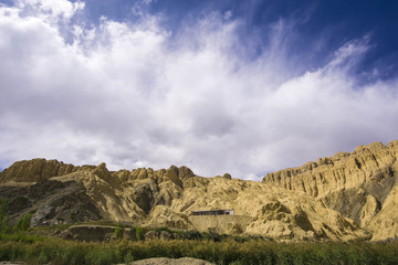 Landscape scenery view at Leh Ladakh India.
