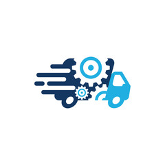 Gear Delivery Logo Icon Design