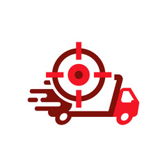 Target Delivery Logo Icon Design