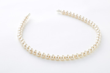 pearl hair band  on white background