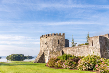 Fototapeta na wymiar Ashford Castle. A medieval castle built in 1228. Mayo, Ireland.