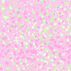 Spring Tender Colorful Seamless Pattern. Circles, Spots and Dots Endless Textures. Perfect for Pastel Background and Surface Design.