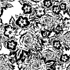 seamless monochrome pattern