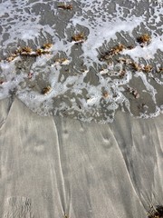 abstract designs in beach sand Jupiter Florida