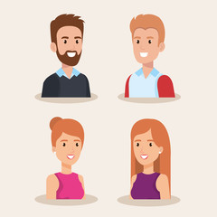 young people avatars characters