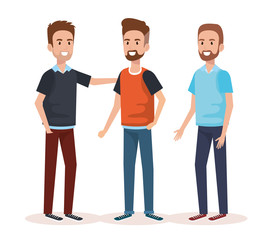 group of men avatars characters