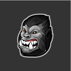 Head bear and gorilla