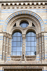 Natural History Museum with ornate terracotta facade,  Victorian architecture, London, United Kingdom