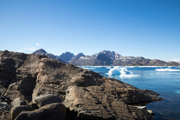 Fototapeta na wymiar Die Wildnis von Grönlands Osten