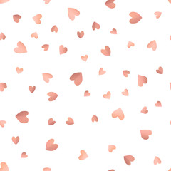 Seamless pattern background with pink hearts. Paper Wallpaper vector illustration. Template for Valentines Day.