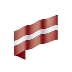 Latvia flag, vector illustration