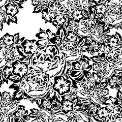 seamless monochrome pattern