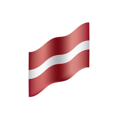 Latvia flag, vector illustration