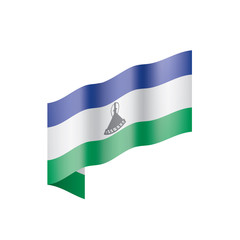 Lesotho flag, vector illustration