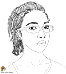 Young Girl with glasses