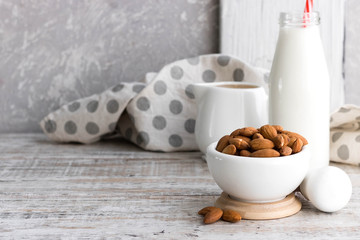 Almonds and almond milk