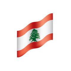 Lebanese flag, vector illustration