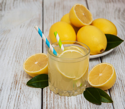 Glass of lemon juice