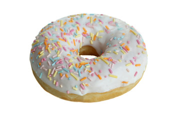 donut with white icing