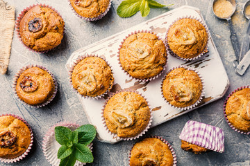 Healthy out banana muffins
