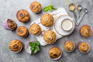 Healthy out banana muffins