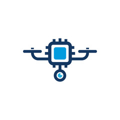 Chip Drone Logo Icon Design