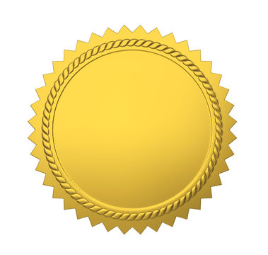 Blank Award Medal Isolated