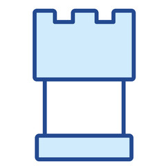 Turm / Schachfigur Vector Icon