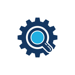Find Gear Logo Icon Design