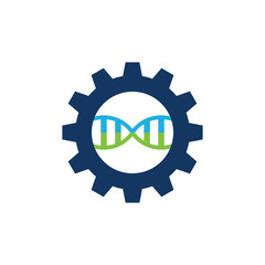 Dna Gear Logo Icon Design