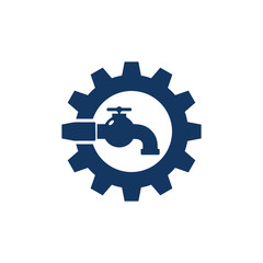 Plumbing Gear Logo Icon Design