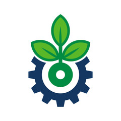 Eco Gear Logo Icon Design