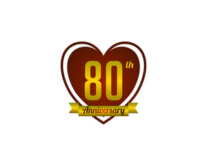 eighty year anniversary badge